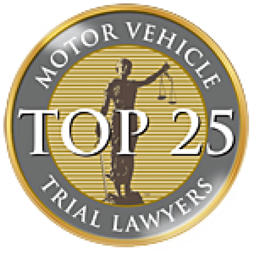 Top 25 motor vehicle trial lawyer logo